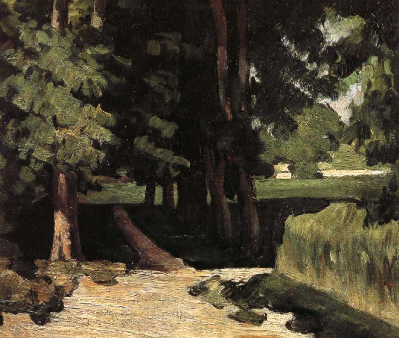 Paul Cezanne trees and Basin Spain oil painting art